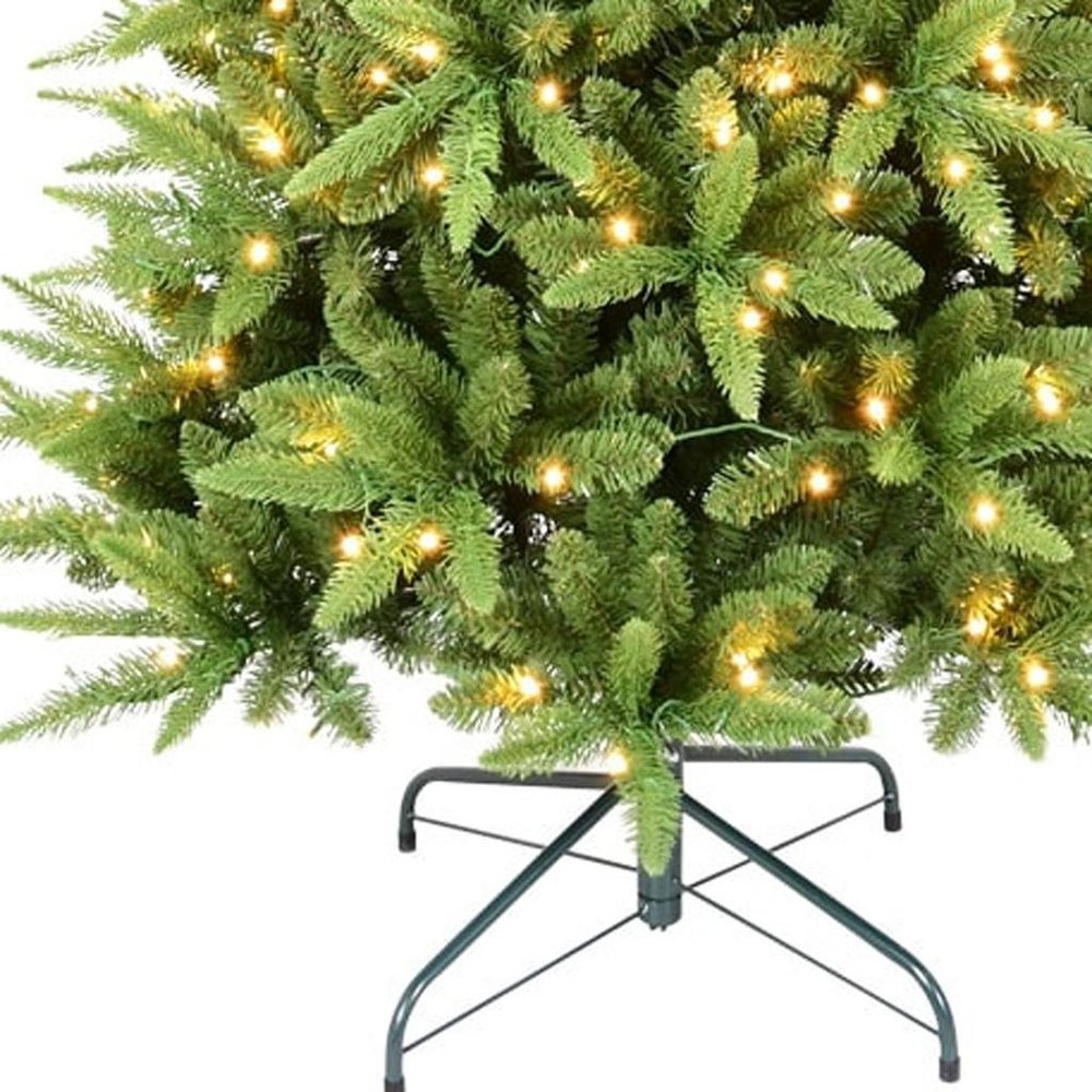 7' Pre Lit Full Pine Christmas Tree