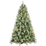 6' Pre Lit Full Pine Christmas Tree
