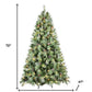 6' Pre Lit Full Pine Christmas Tree