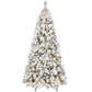 4' White Pre Lit Full Pine Christmas Tree