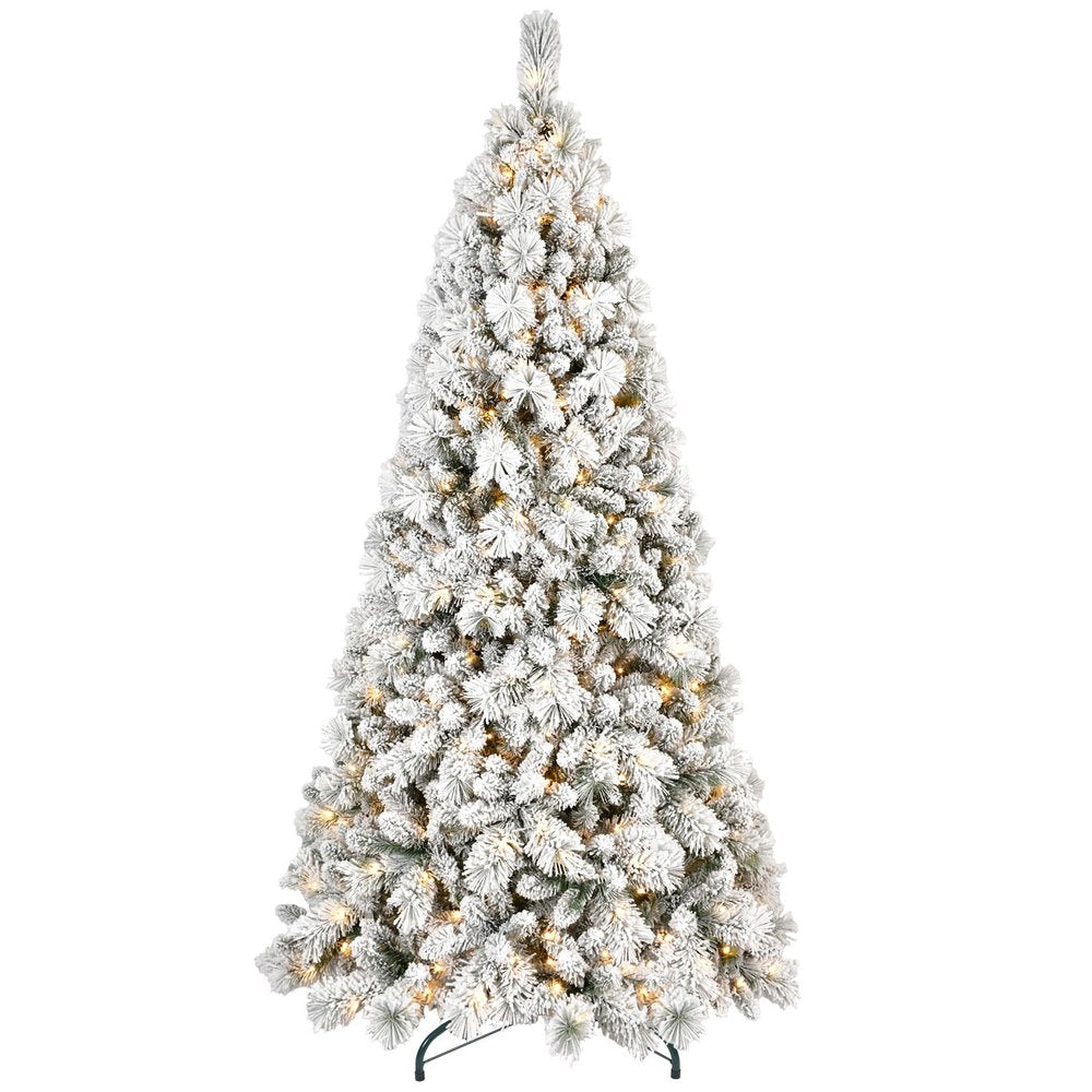 4' White Pre Lit Full Pine Christmas Tree