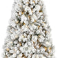 4' White Pre Lit Full Pine Christmas Tree