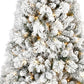 4' White Pre Lit Full Pine Christmas Tree