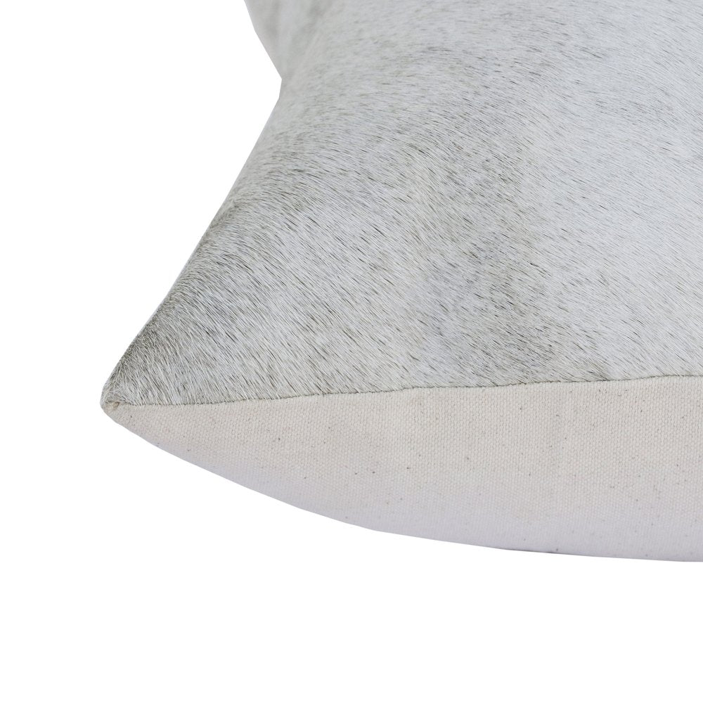 16" X 24" Ivory Lumbar Faux Leather Throw Pillow Cover