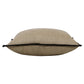 20" Tan And Black Linen Throw Pillow Cover