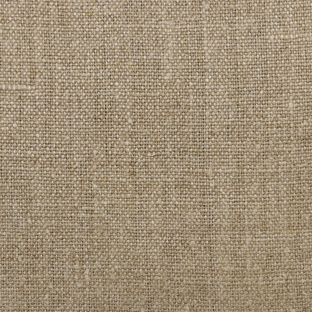 20" Tan And Black Linen Throw Pillow Cover