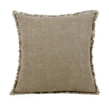 20" Brown Linen Throw Pillow Cover