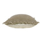 20" Brown And Beige Linen Throw Pillow Cover with Fringe