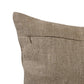 14" X 20" Tan And Brown Lumbar Striped Linen Throw Pillow Cover