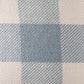 20" Blue And Ivory Plaid Throw Pillow Cover