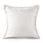 20" Blue And Ivory Plaid Throw Pillow Cover