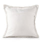 20" Light Gray And Ivory Plaid Throw Pillow Cover