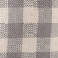 20" Light Gray And Ivory Plaid Throw Pillow Cover