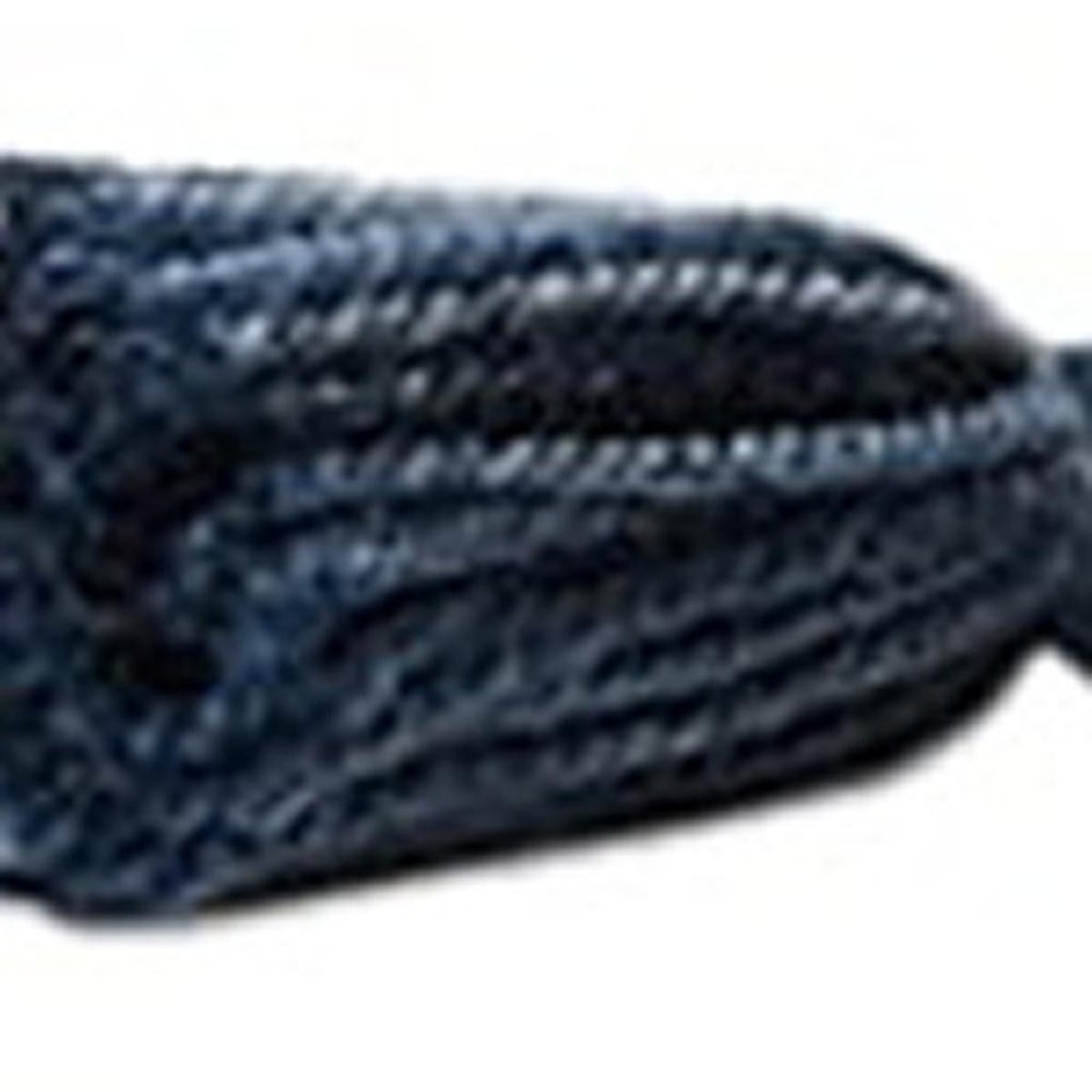 20" Ivory And Blue Geometric Throw Pillow Cover