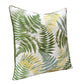 20" Green And Yellow Floral Throw Pillow Cover