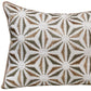 14" X 20" Gray And Copper Lumbar Geometric Cotton Throw Pillow Cover