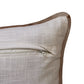 14" X 20" Gray And Brown Lumbar Geometric Cotton Throw Pillow Cover