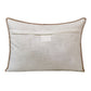 14" X 20" Gray And Brown Lumbar Geometric Cotton Throw Pillow Cover