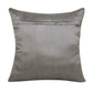 20" Gray And Silver Velvet Throw Pillow Cover