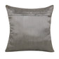 20" Gray And Silver Velvet Throw Pillow Cover