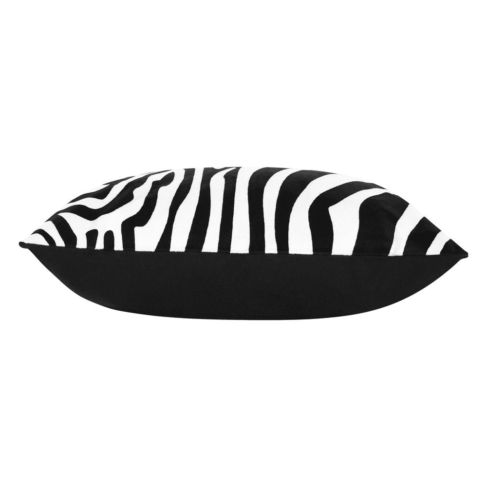 20" Black And White Throw Pillow Cover