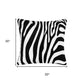 20" Black And White Throw Pillow Cover