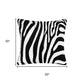 20" Black And White Throw Pillow Cover