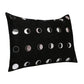 14" X 20" Black And Silver Lumbar Polka Dot Throw Pillow Cover