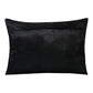 14" X 20" Black And Silver Lumbar Polka Dot Throw Pillow Cover