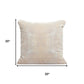 20" Gray And Beige Abstract Polyester Blend Throw Pillow Cover
