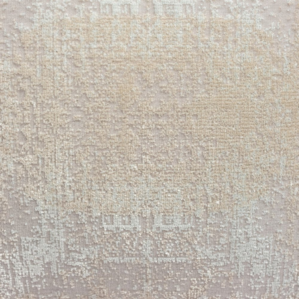 20" Gray And Beige Abstract Polyester Blend Throw Pillow Cover