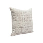 20" Gray And Beige Abstract Polyester Blend Throw Pillow Cover