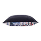 20" Gray Blue And Red Abstract Throw Pillow Cover