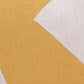 20" Ochre And Ivory Abstract Cotton Throw Pillow Cover