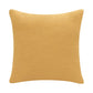 20" Ochre And Purple Abstract Cotton Throw Pillow Cover