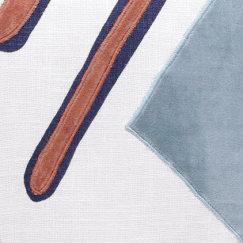 20" Green And Brown Abstract Cotton Throw Pillow Cover