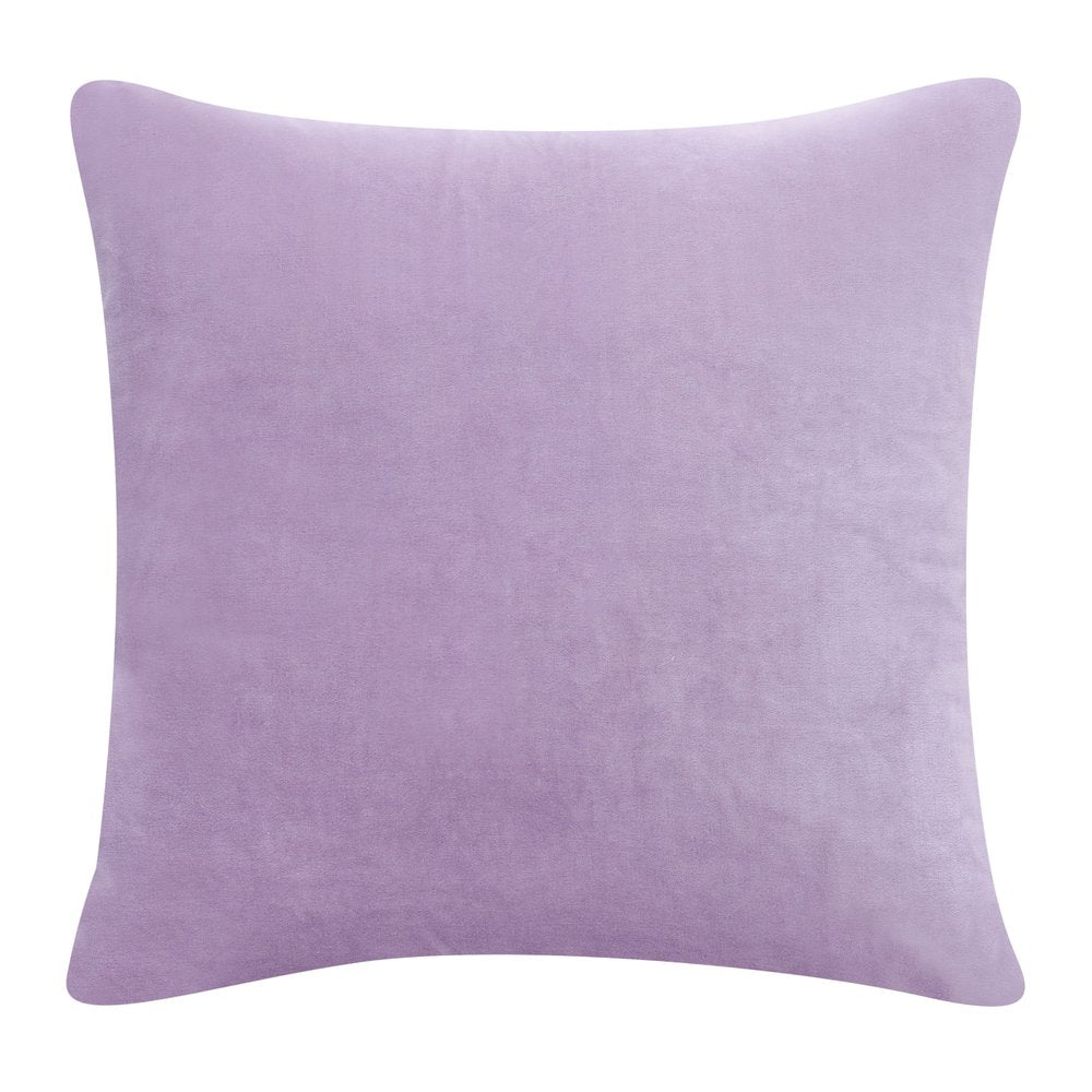 20" Purple Cotton Throw Pillow Cover
