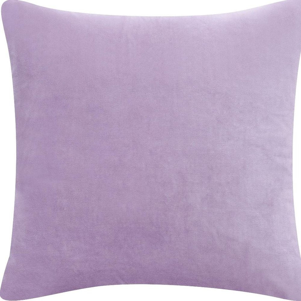 20" Purple Cotton Throw Pillow Cover