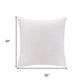 20" Ivory Cotton Throw Pillow Cover