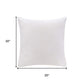 20" Ivory Cotton Throw Pillow Cover