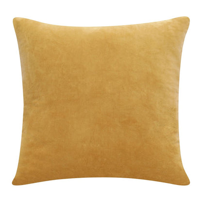 20" Yellow Cotton Throw Pillow Cover
