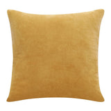 20" Yellow Cotton Throw Pillow Cover