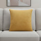 20" Ochre Cotton Throw Pillow Cover