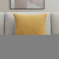 20" Ochre Cotton Throw Pillow Cover