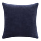 20" Blue Cotton Throw Pillow Cover