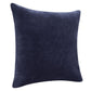 20" Blue Cotton Throw Pillow Cover