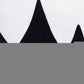 20" Black And White Diamond Cotton Blend Throw Pillow Cover