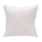 22" Lilac And White Geometric Cotton Throw Pillow Cover with Tufts