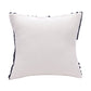22" Navy Blue And White Geometric Cotton Throw Pillow Cover