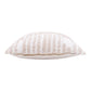 22" Beige And White Geometric Cotton Throw Pillow Cover with Tufts
